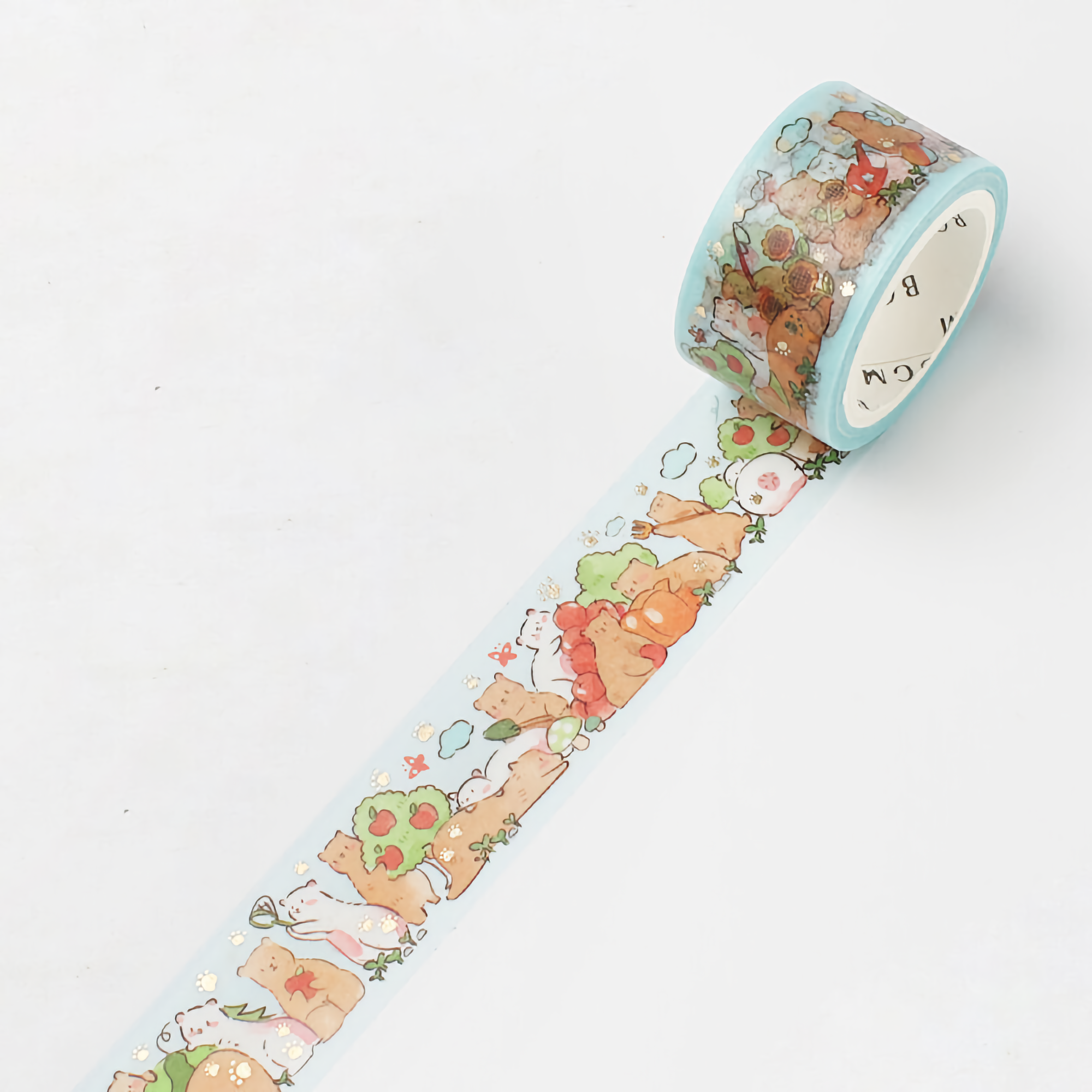 BGM Washi Tape Special Foil Animal Party Forest 20 mm