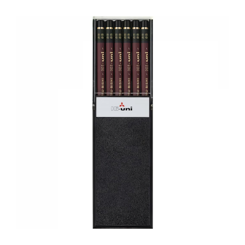 Uni Mitsubishi Hi-Uni Pencil 8B (Pack of 12)