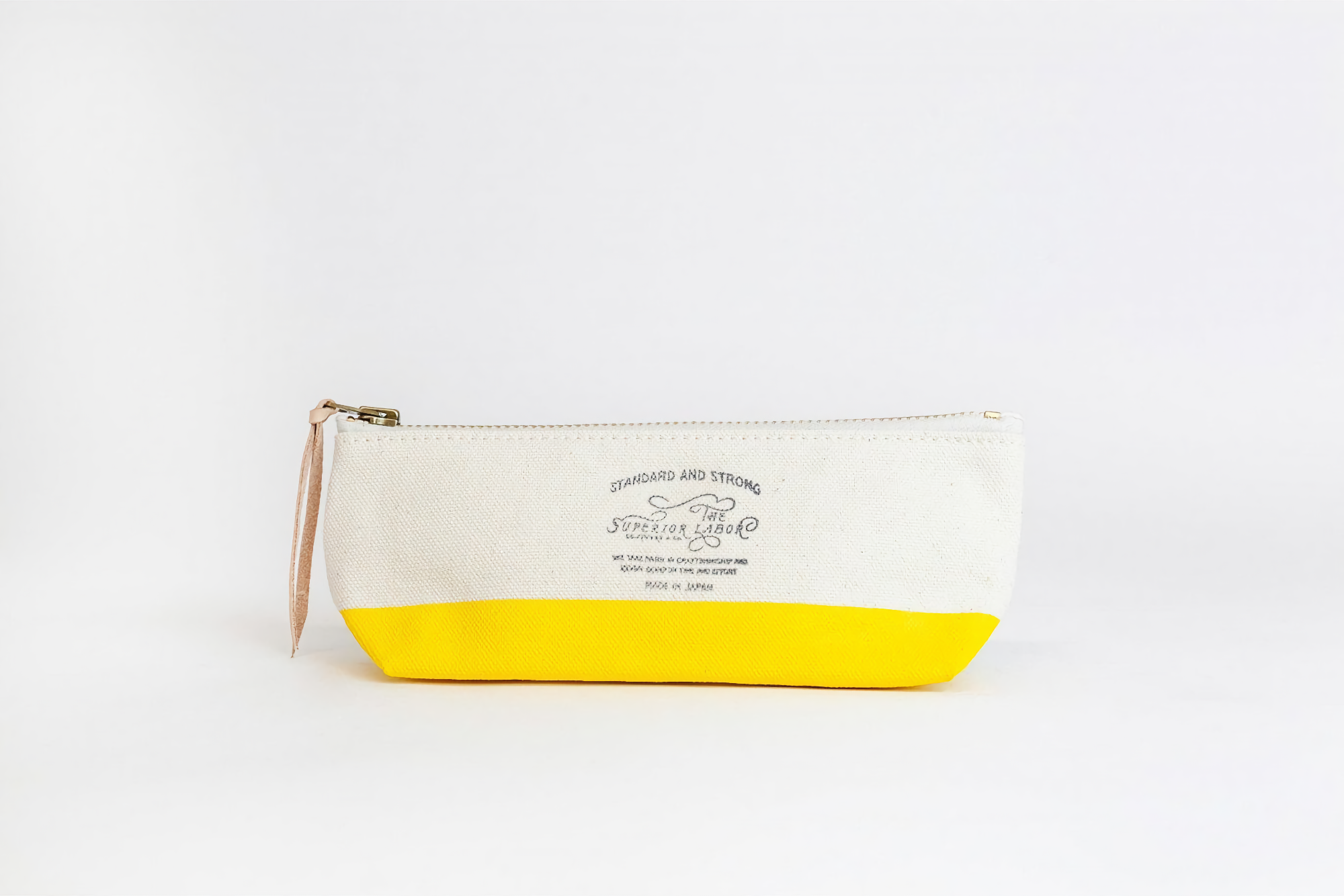 The Superior Labor Cotton Canvas Pouch Shallow Yellow