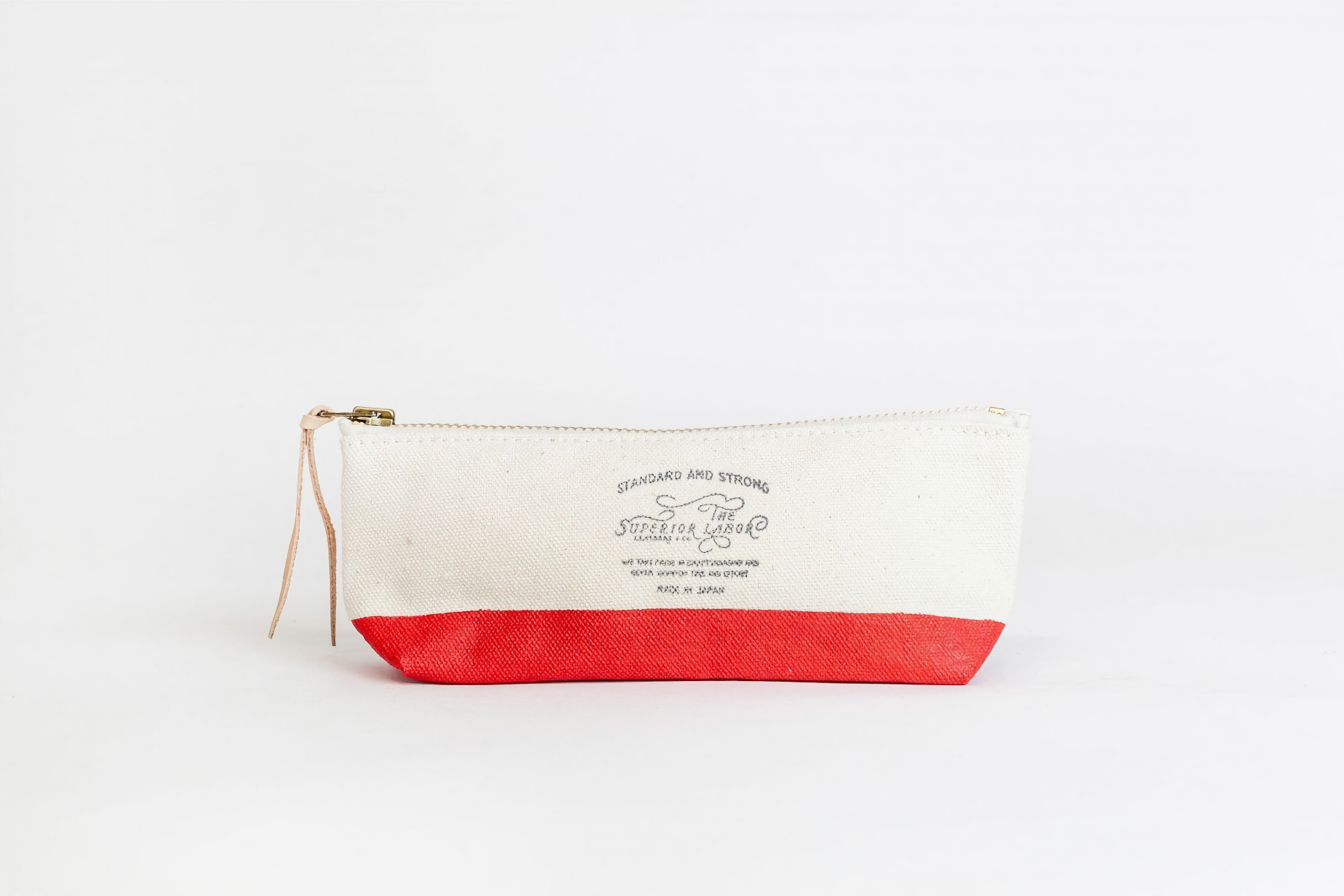 The Superior Labor Cotton Canvas Pouch Shallow Red