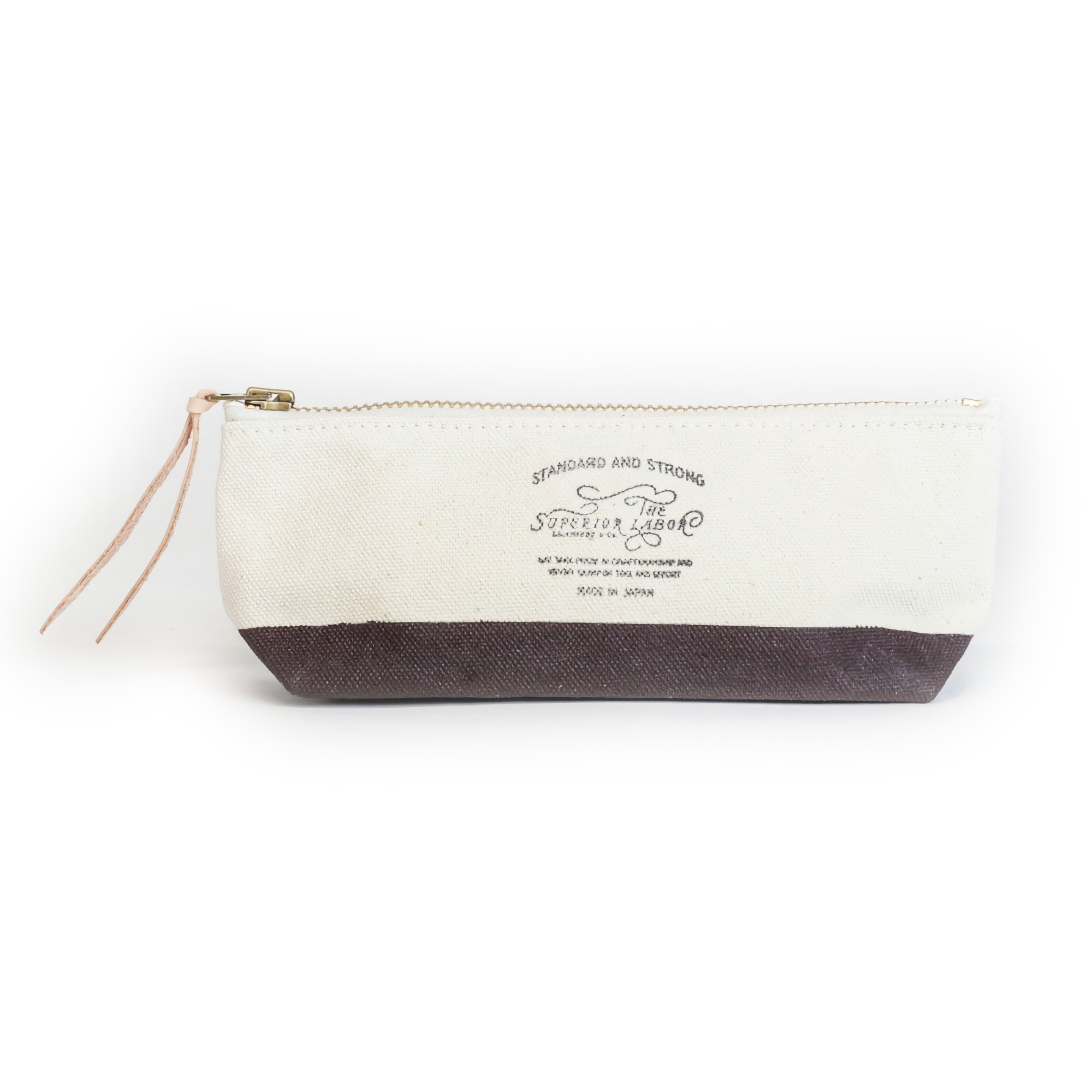 The Superior Labor Cotton Canvas Pouch Shallow Brown