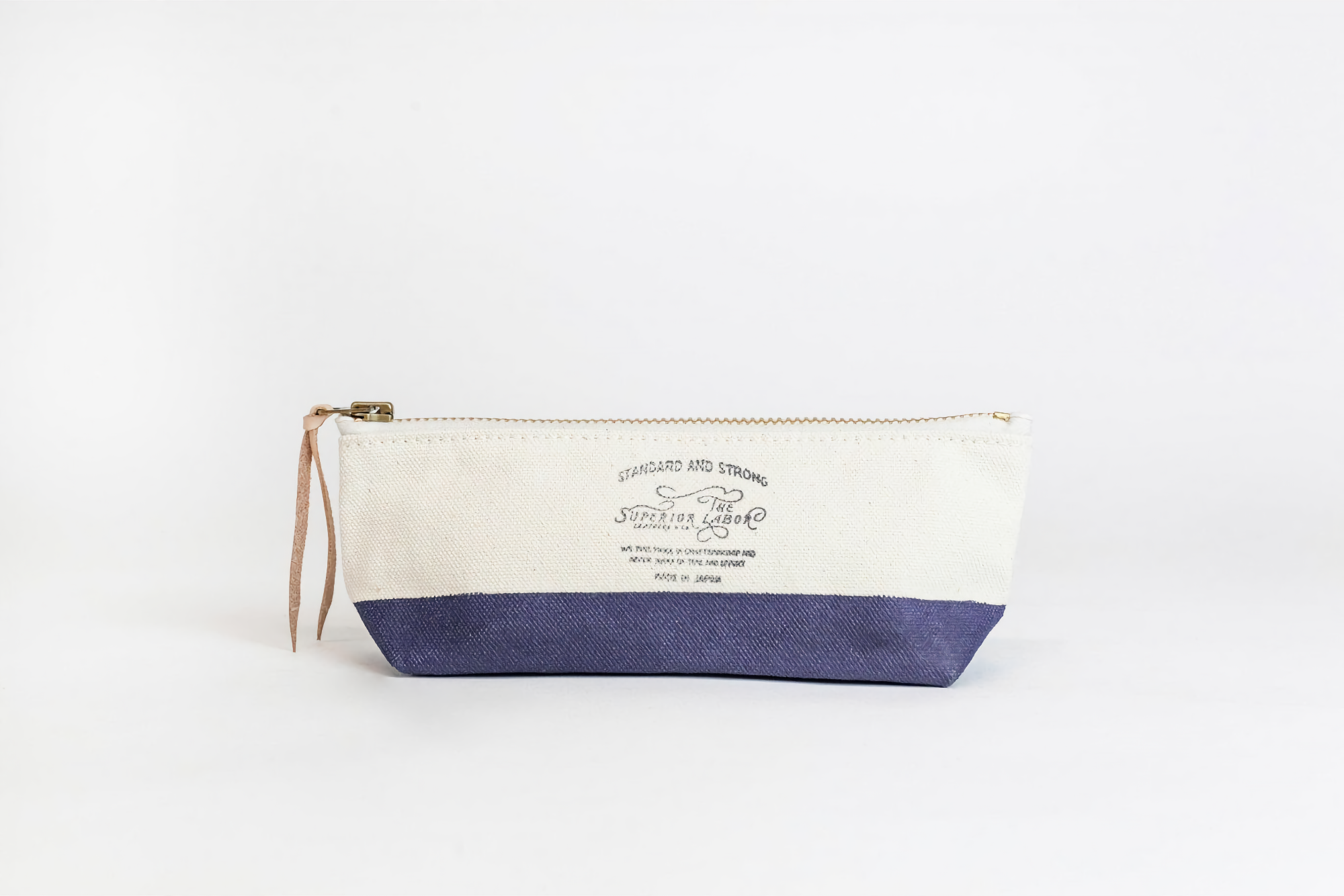 The Superior Labor Cotton Canvas Pouch Shallow Navy