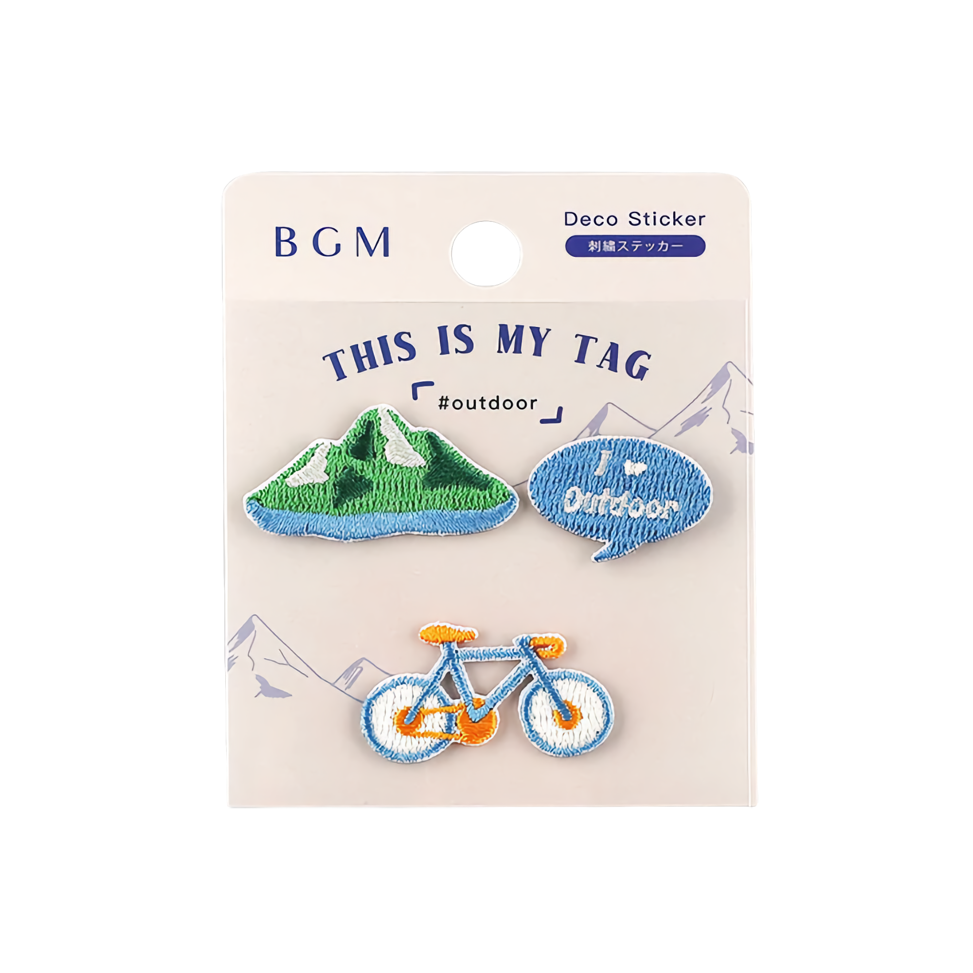 BGM Embroidery Sticker Outdoor