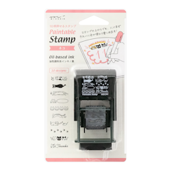 Midori Paintable Stamp Cat
