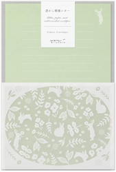 Midori Letter Set Openwork Rabbit