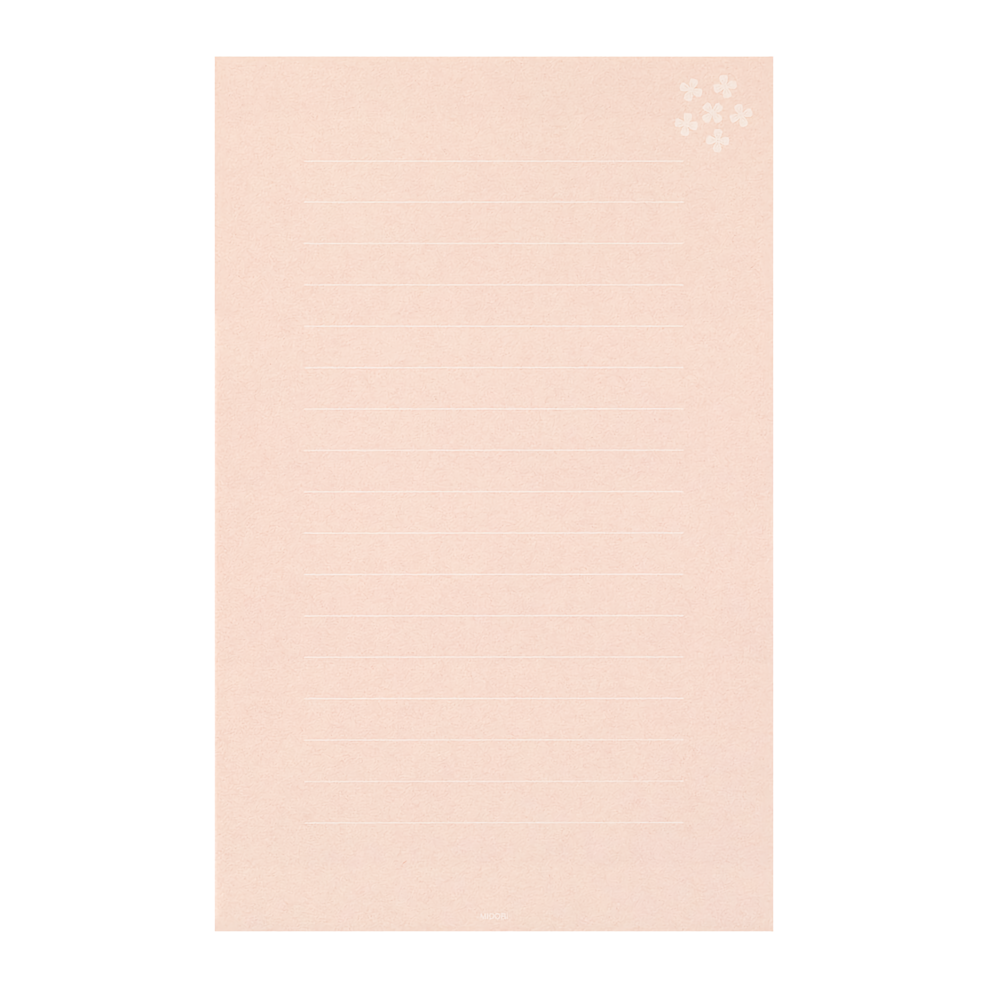 Midori Letter Set Openwork Floral Pink