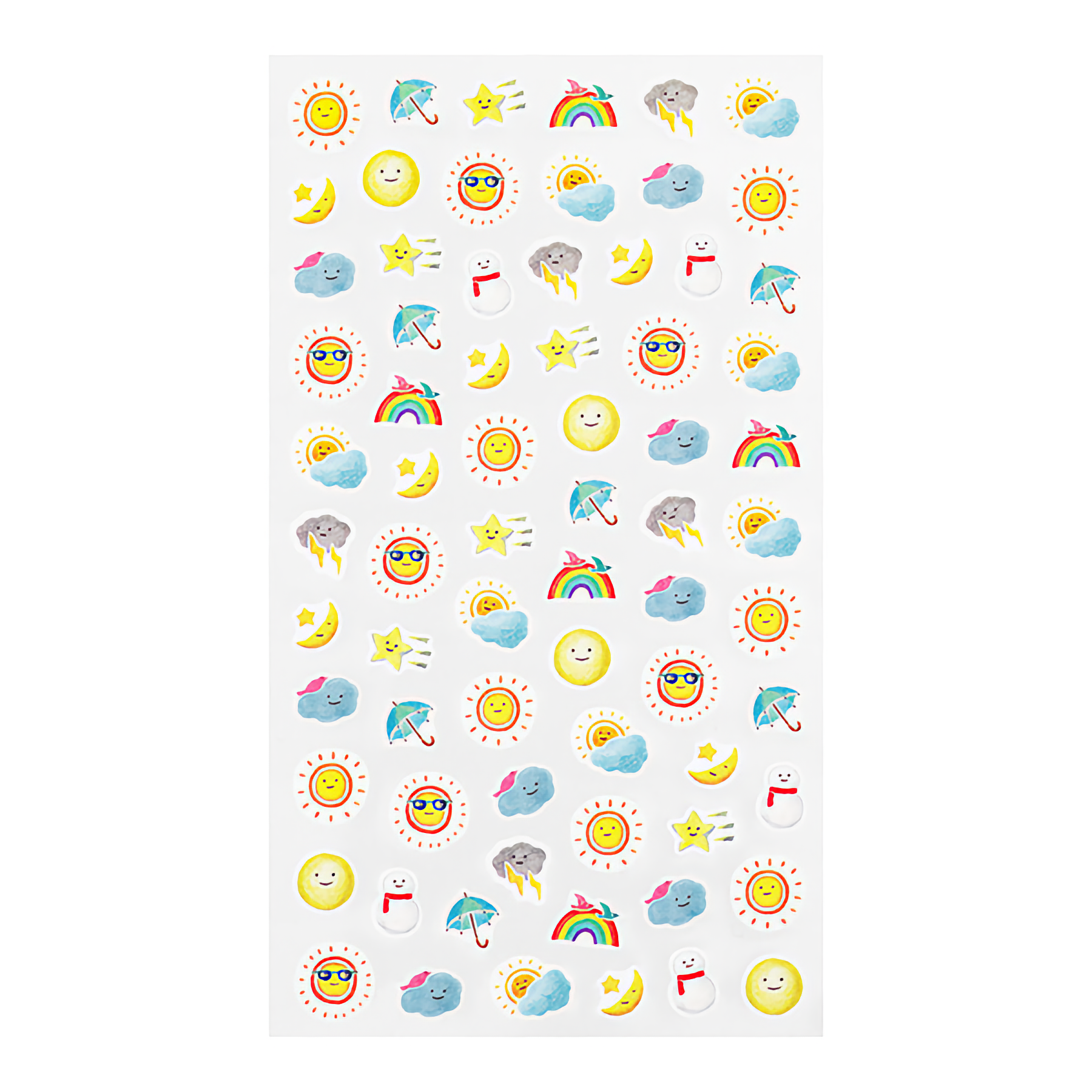 Midori Sticker Daily Records Weather