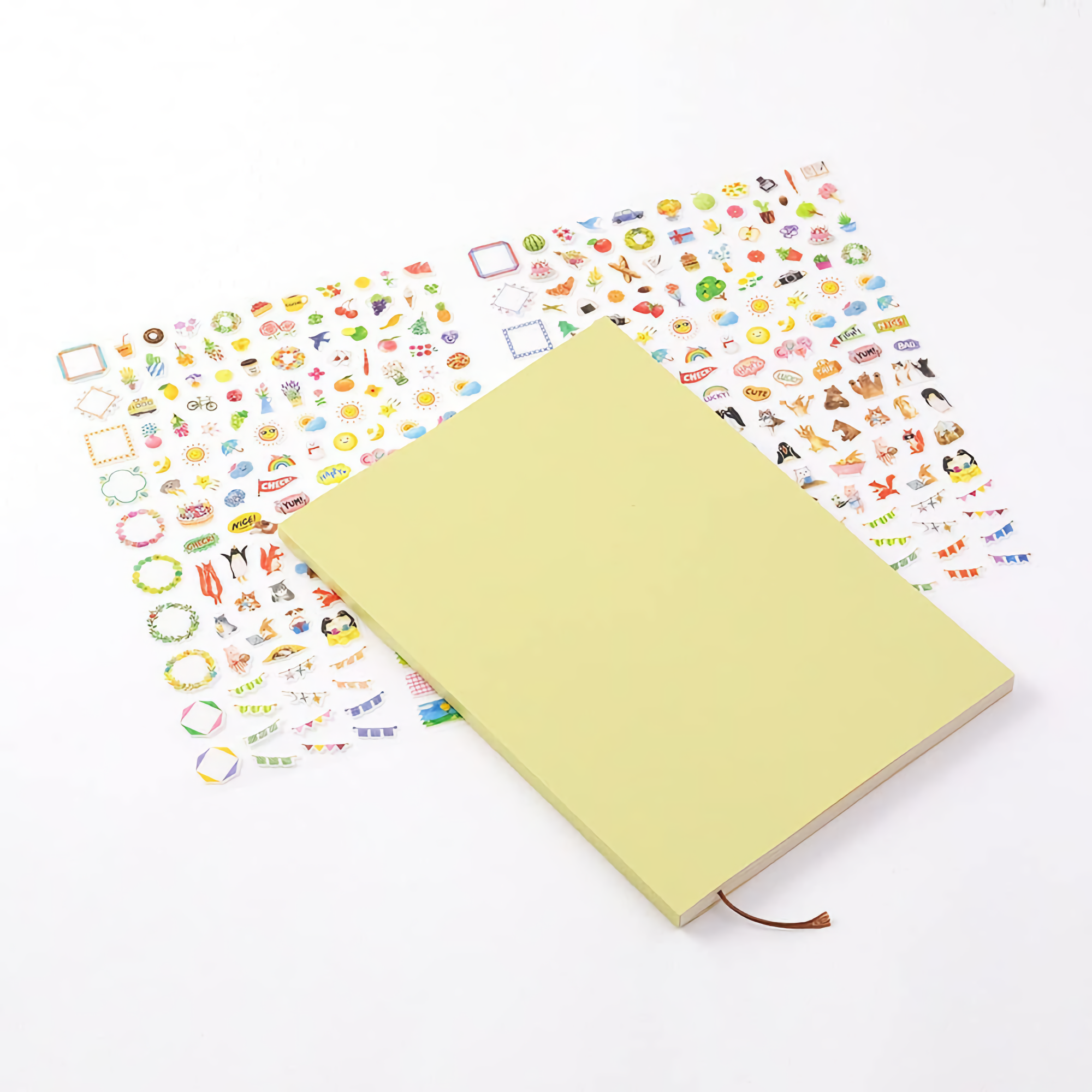 Midori Diary with Stickers Yellow