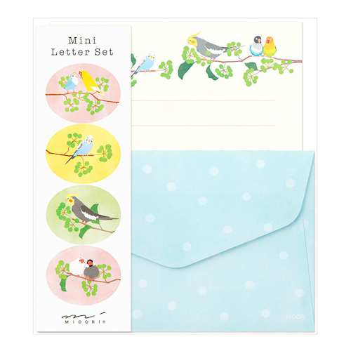 Midori Mini Letter Set Bird