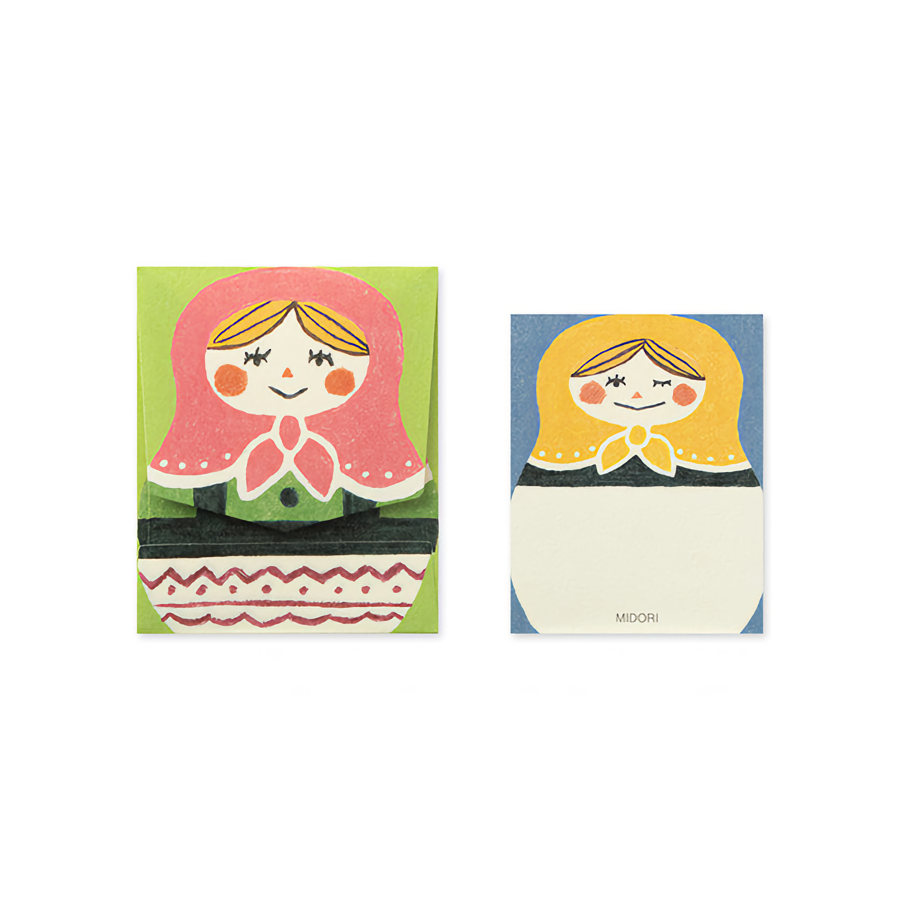 Midori Matryoshka Doll Mini Letter Set