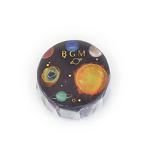 BGM Washi Tape Special Foil Planets 15 mm