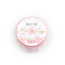 BGM Clear PET Tape Sakura 20 mm