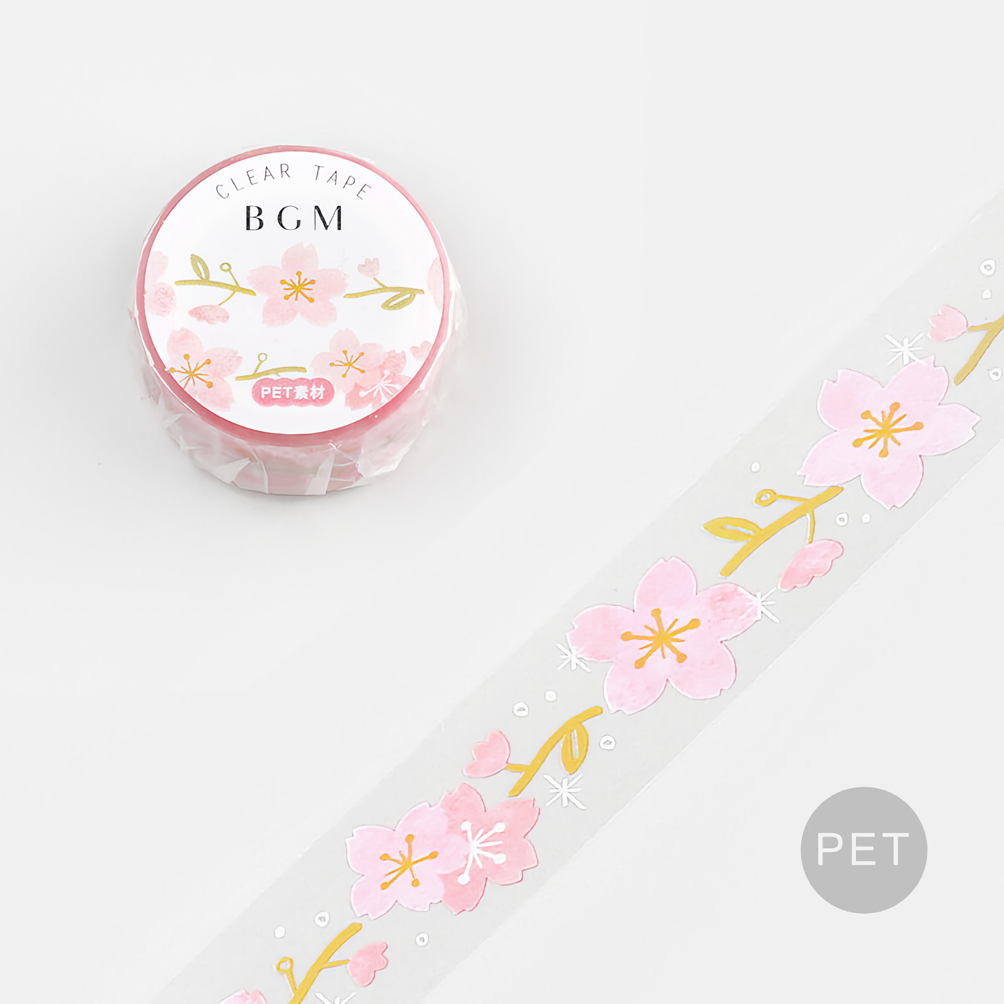 BGM Clear PET Tape Sakura 20 mm
