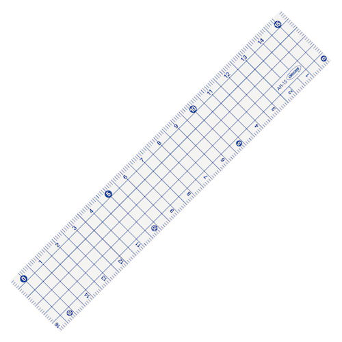 Kyoei Orions Grid Ruler 15 cm Blue