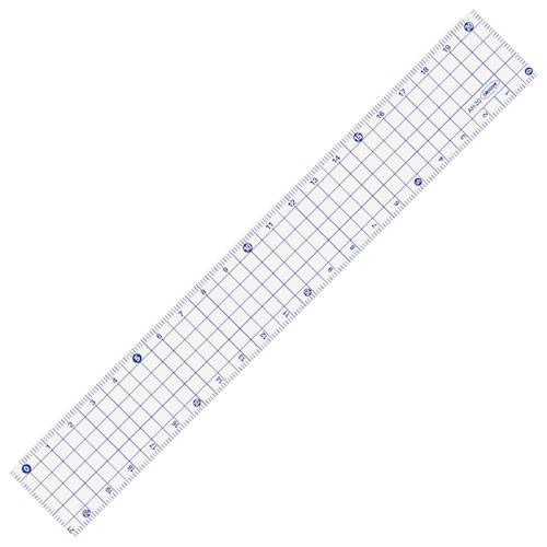 Kyoei Orions Grid Ruler 20 cm Blue