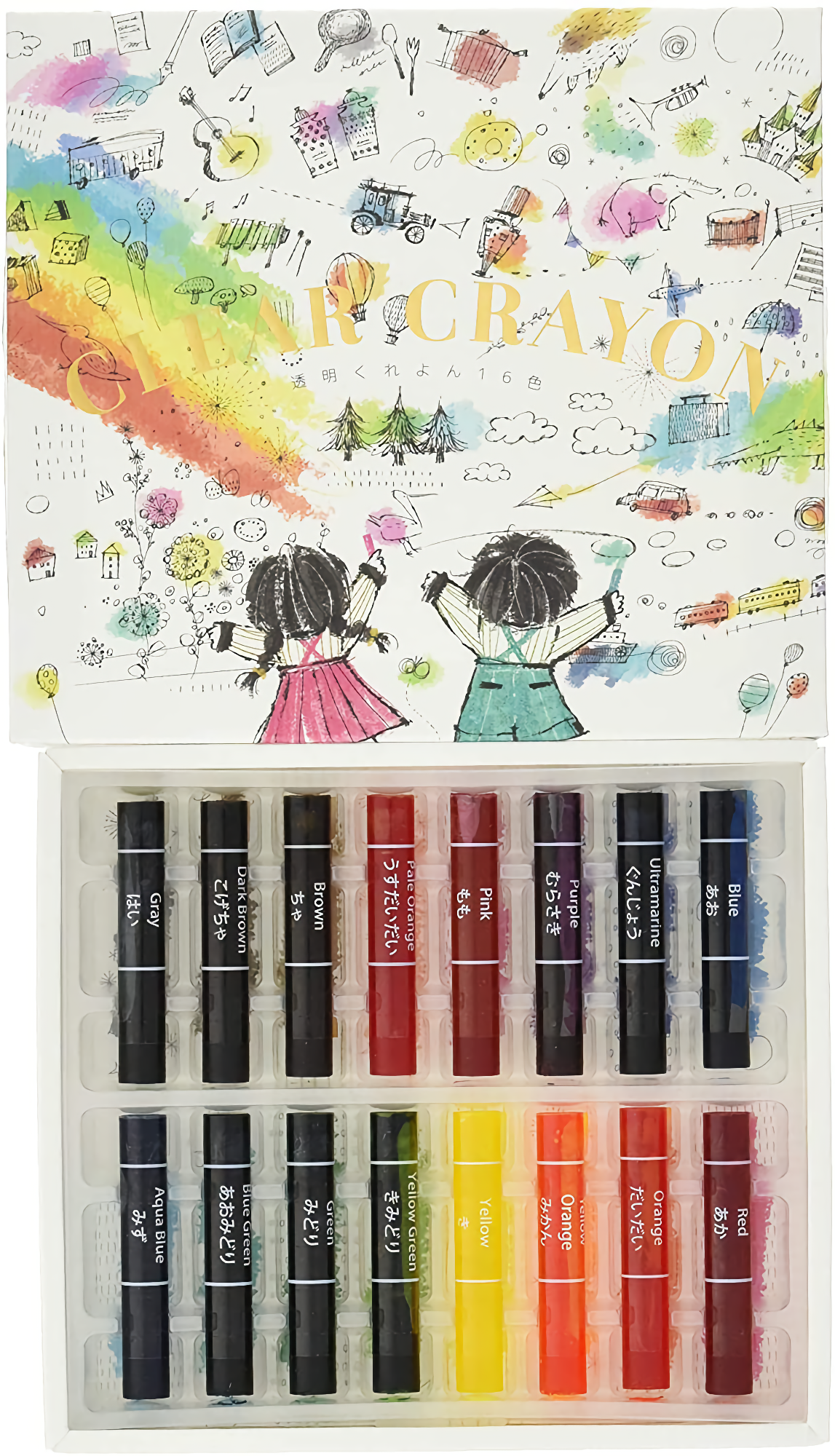 Kokuyo Clear Crayon (16-pack)