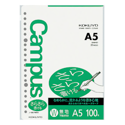 Kokuyo Campus Loose Leaf Paper A5 Blank