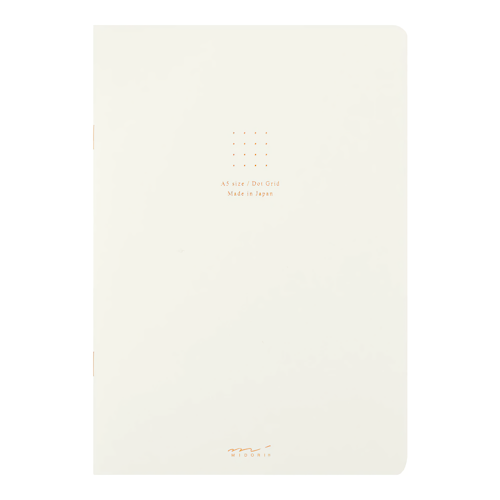 Midori Color Dot Grid Notebook A5 White
