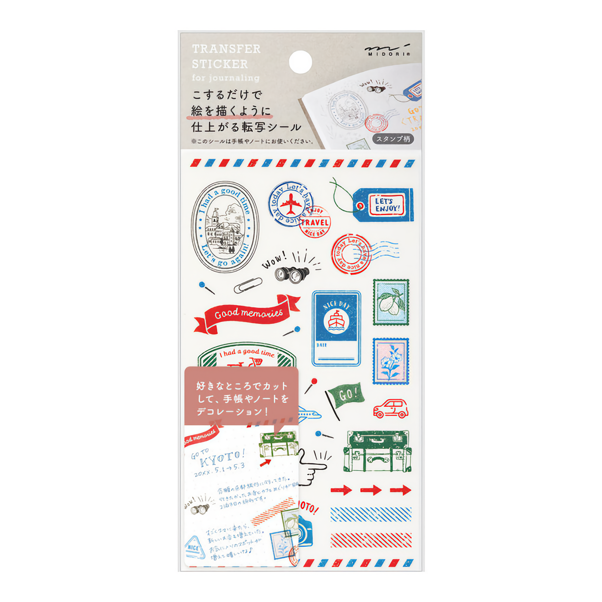 Midori Transfer Stickers Stamps
