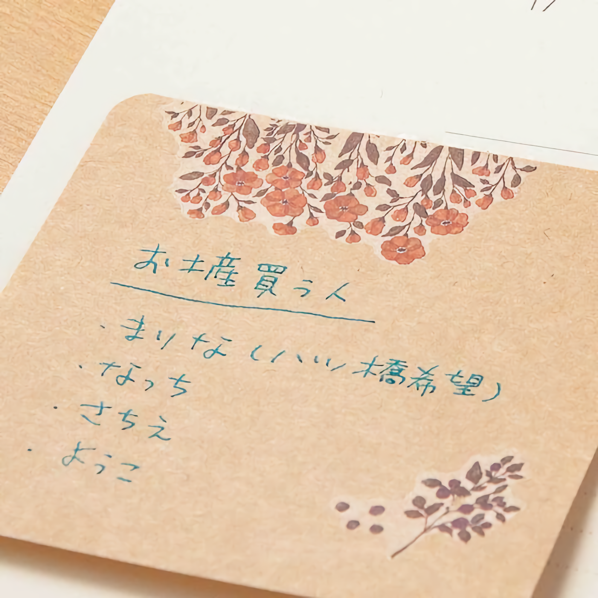 Midori Transfer Stickers Flower