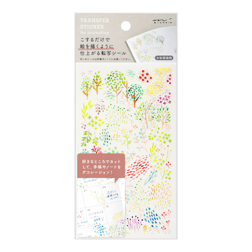 Midori Transfer Stickers Watercolor Patterns