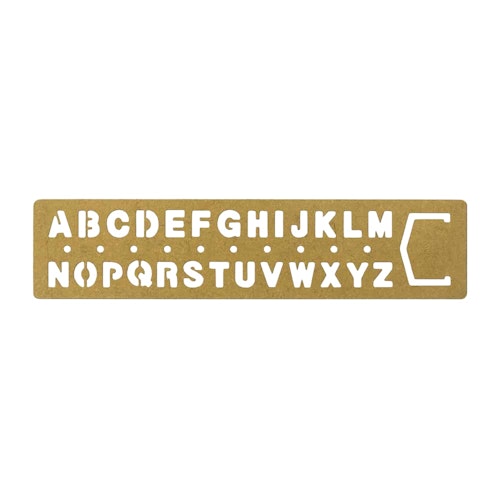 Traveler's Company Brass Bookmark Alphabet