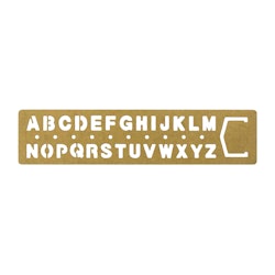 Traveler's Company Brass Bookmark Alphabet