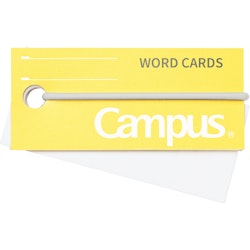 Kokuyo Campus Word Cards with Band Yellow