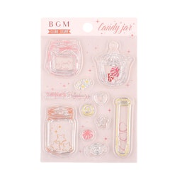 BGM Clear Stamp Candy Jar