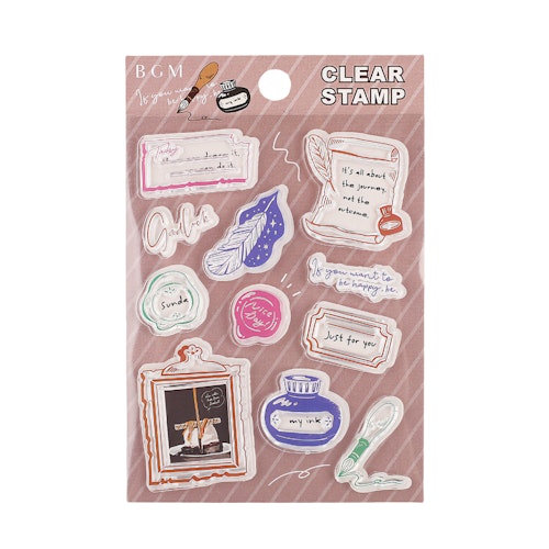 BGM Clear Stamp Letter Set