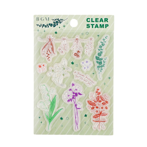 BGM Clear Stamp Flower Shop