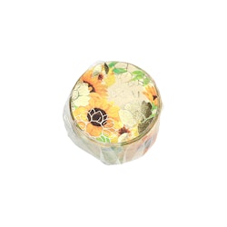 BGM Washi Tape Gold Foil Flower Melody Sunflower 20 mm