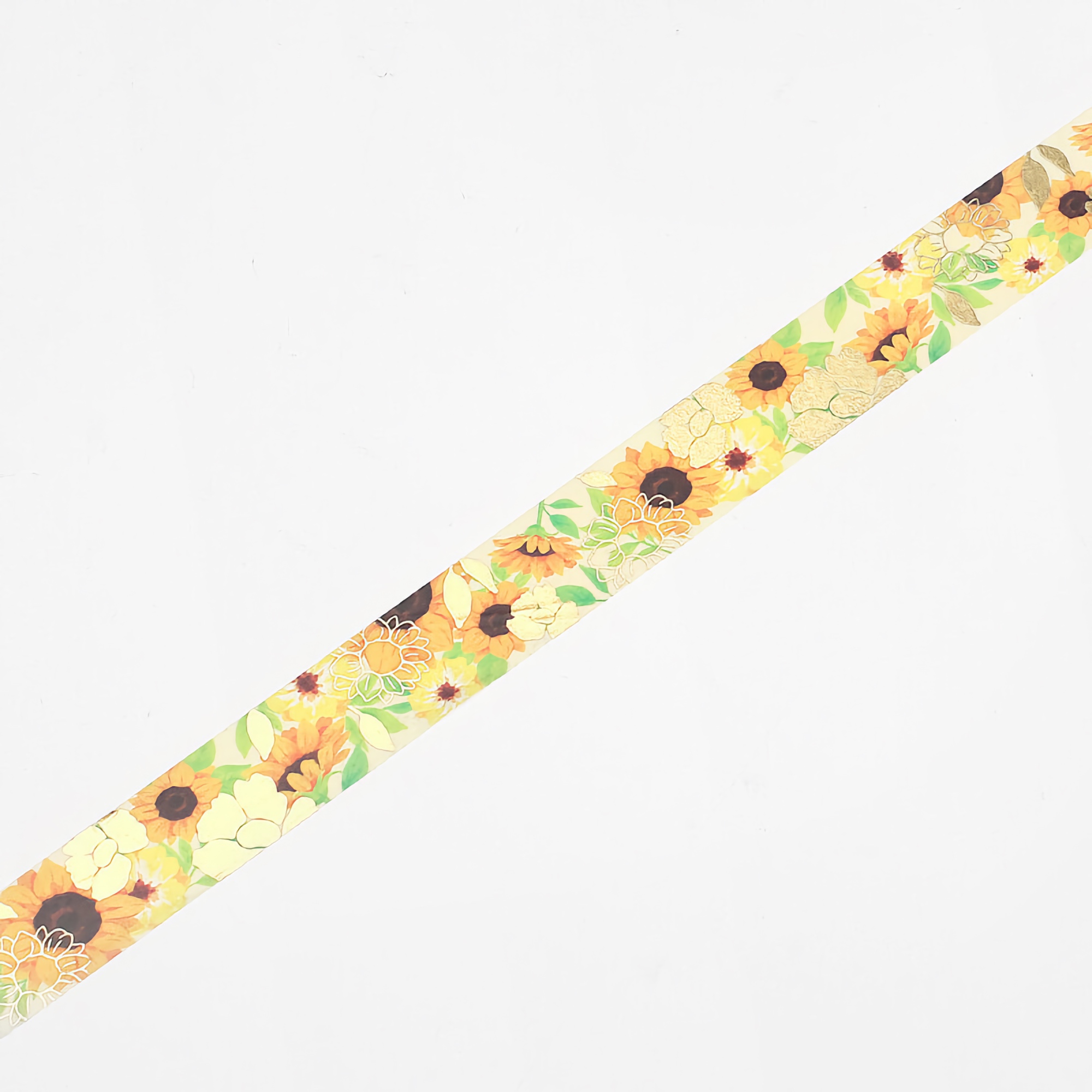 BGM Washi Tape Gold Foil Flower Melody Sunflower 20 mm