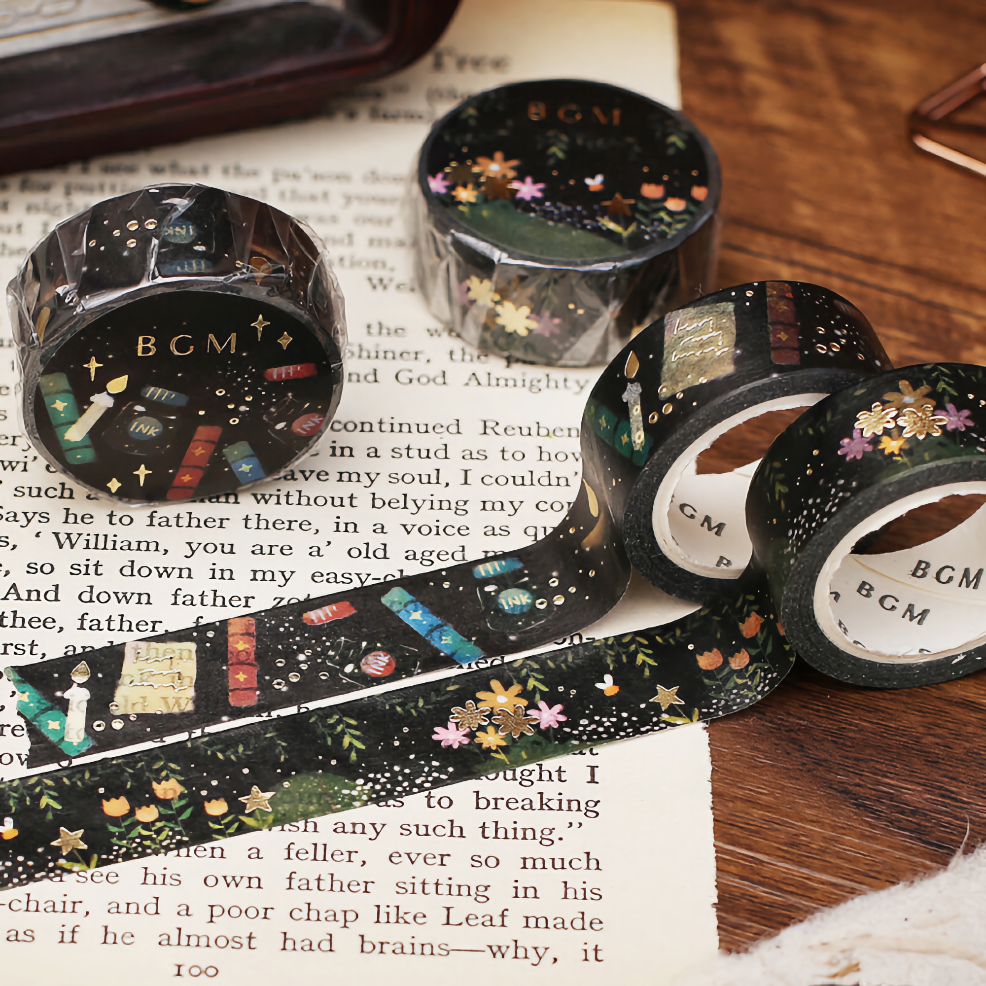 BGM Washi Tape Special Foil Firefly Forest 15 mm