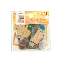 BGM Flake Stickers Travel Diary / Countryside Tracing Paper