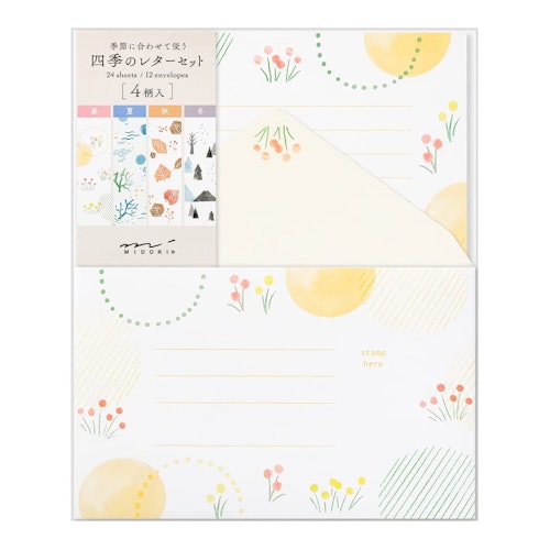 Midori Letterset Four Seasons Pattern