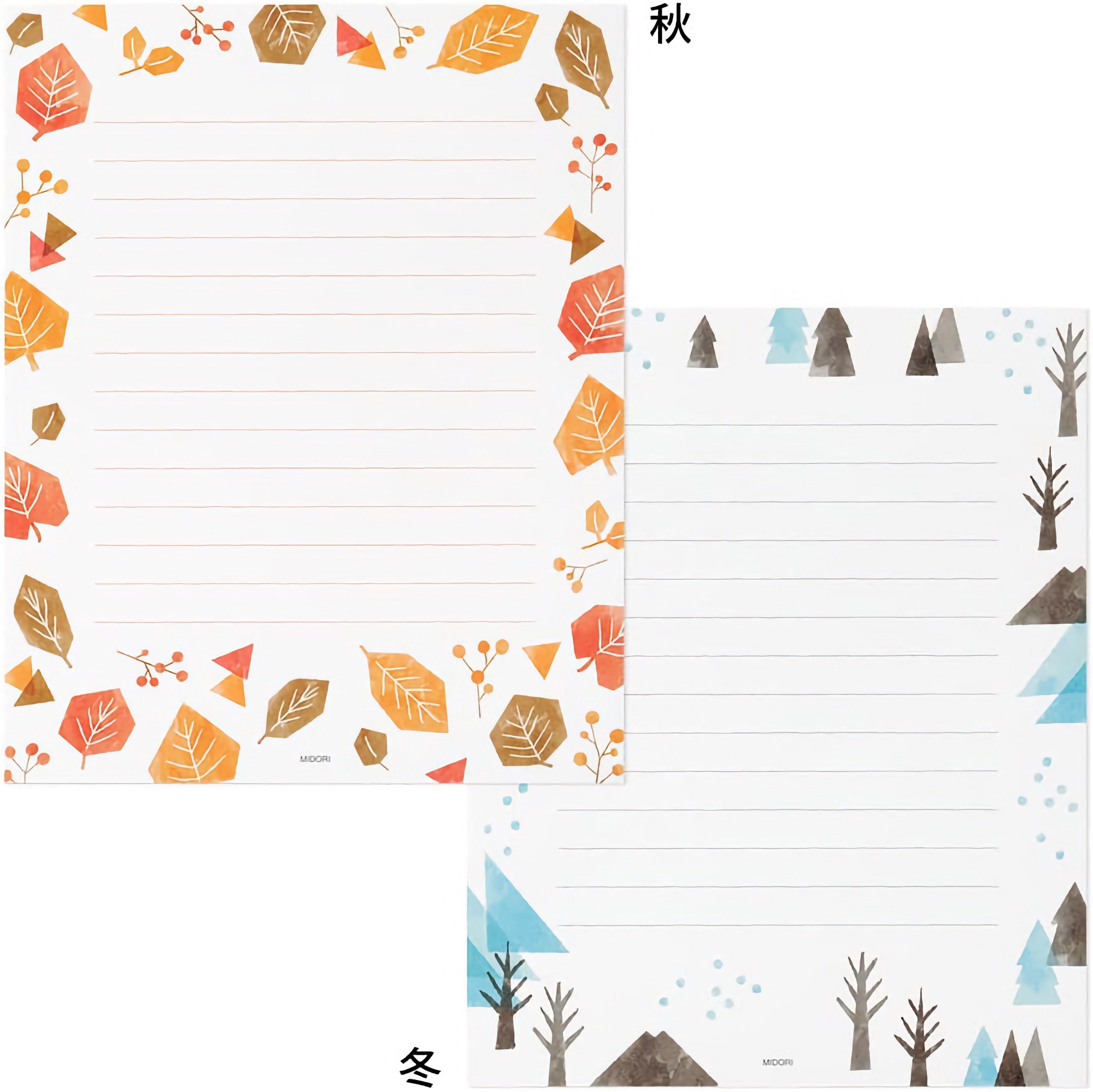 Midori Letterset Four Seasons Pattern