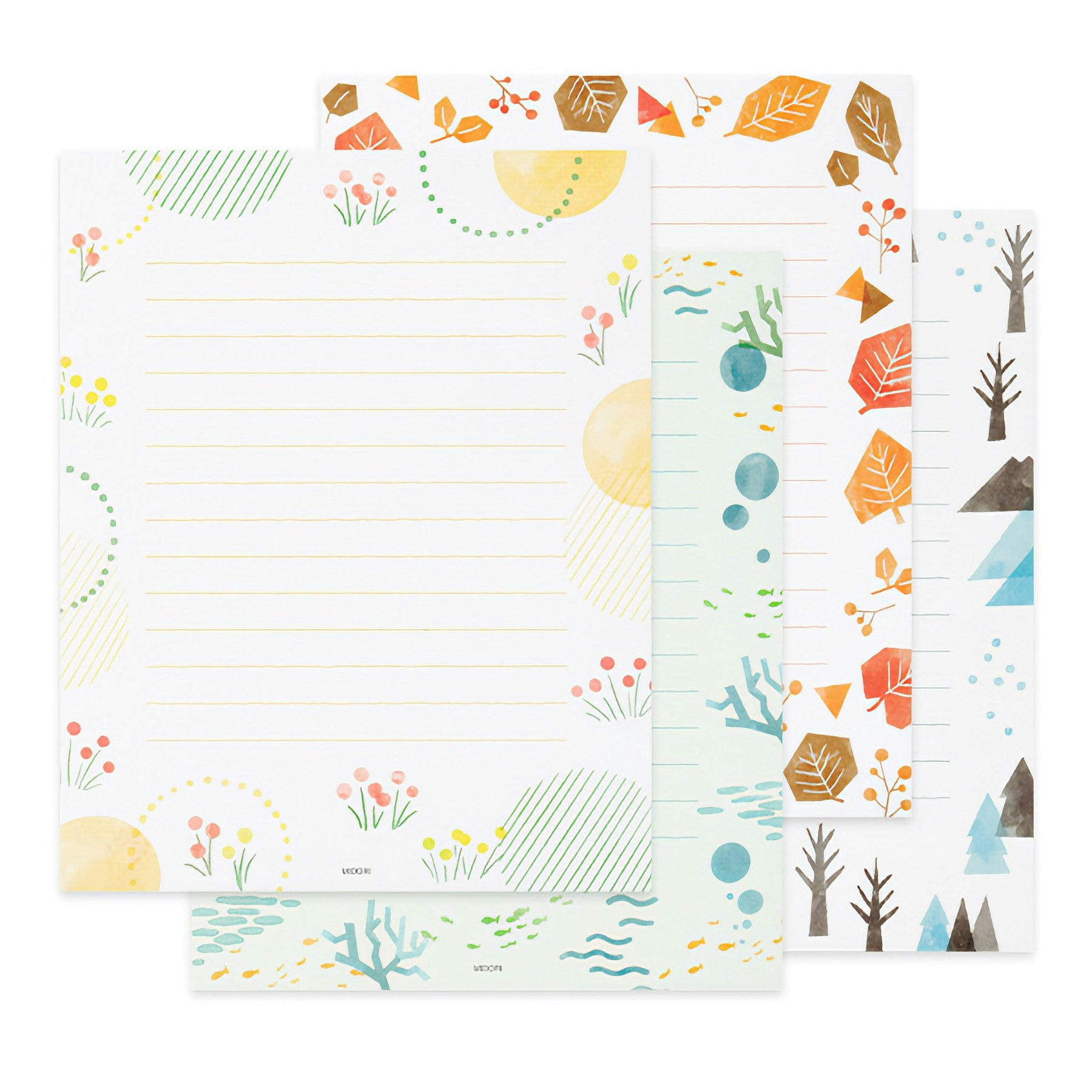 Midori Letterset Four Seasons Pattern