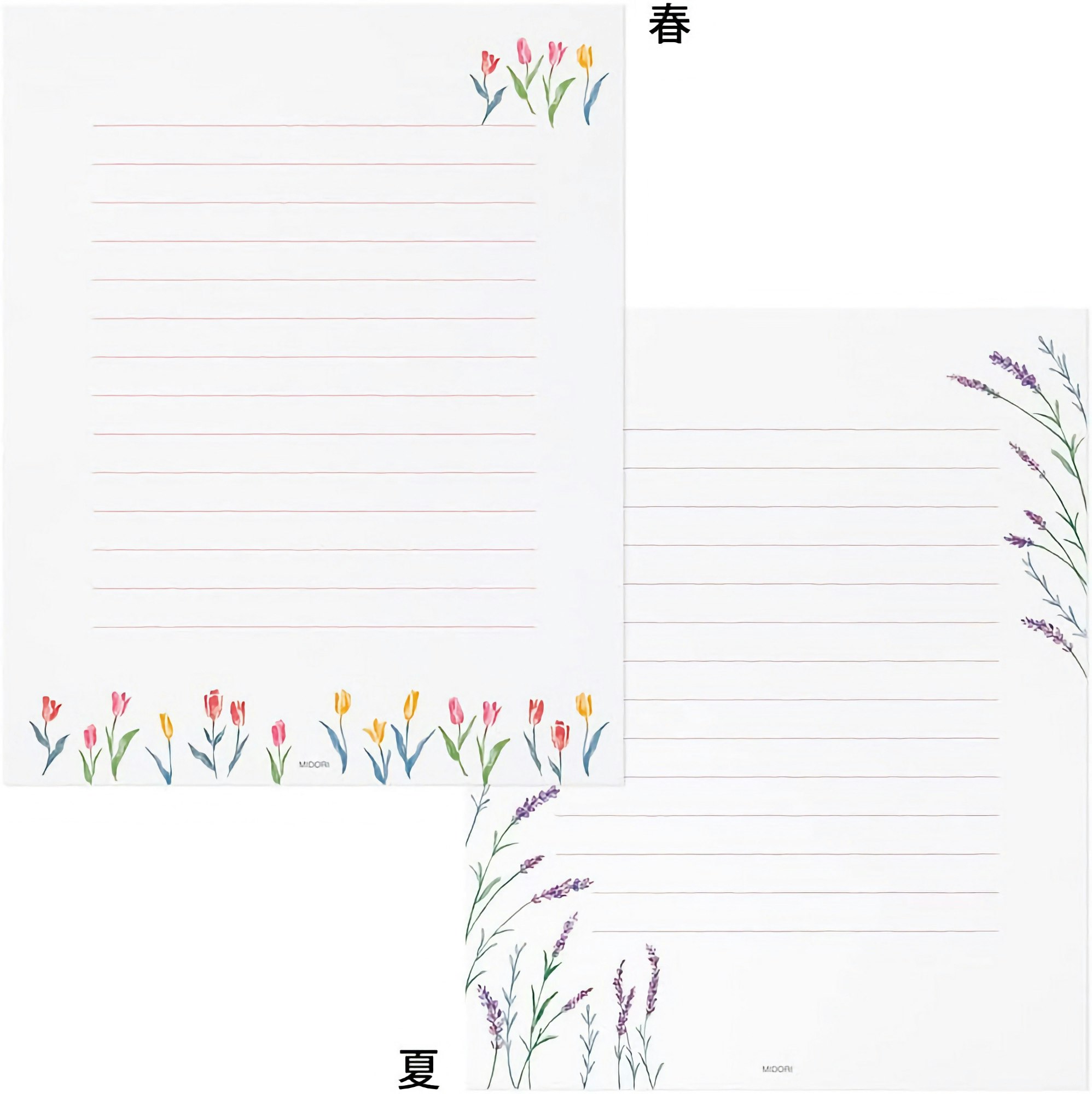 Midori Letterset Four Seasons Floral