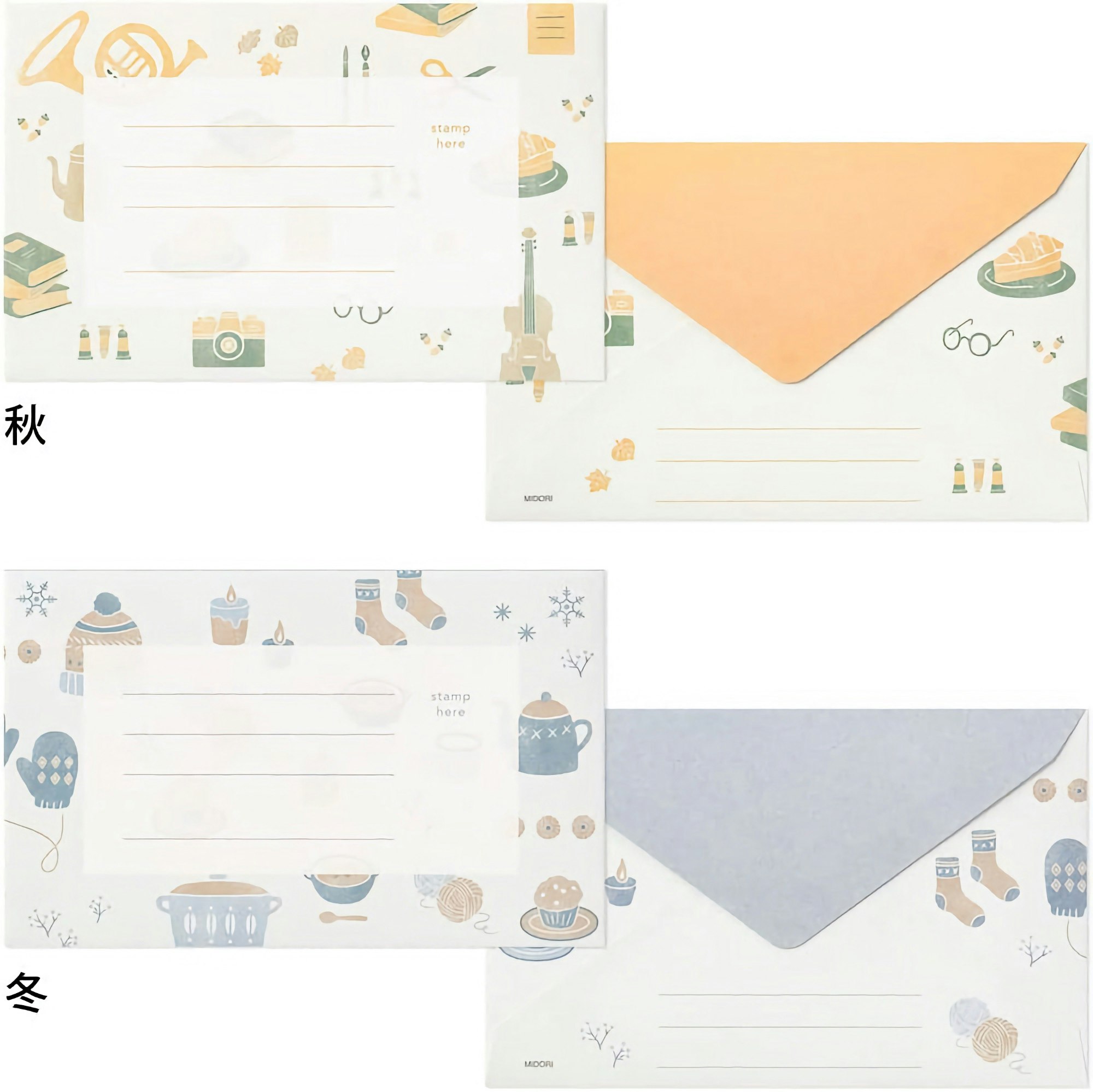 Midori Letterset Four Seasons Motif