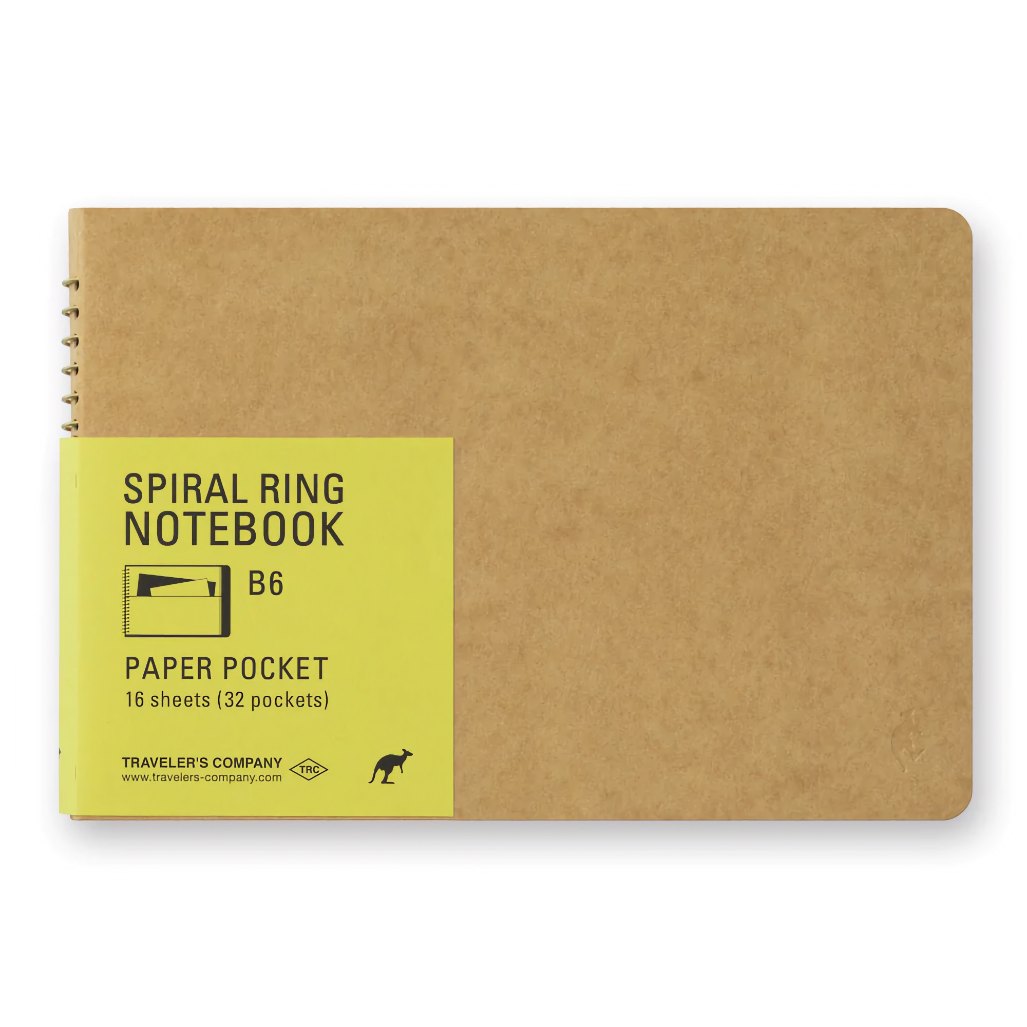 Traveler's Company Spiral Ring Notebook B6 Paper Pocket