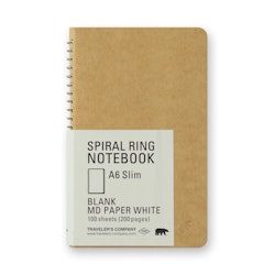 Traveler's Company Spiral Ring Notebook A6 Slim Blank