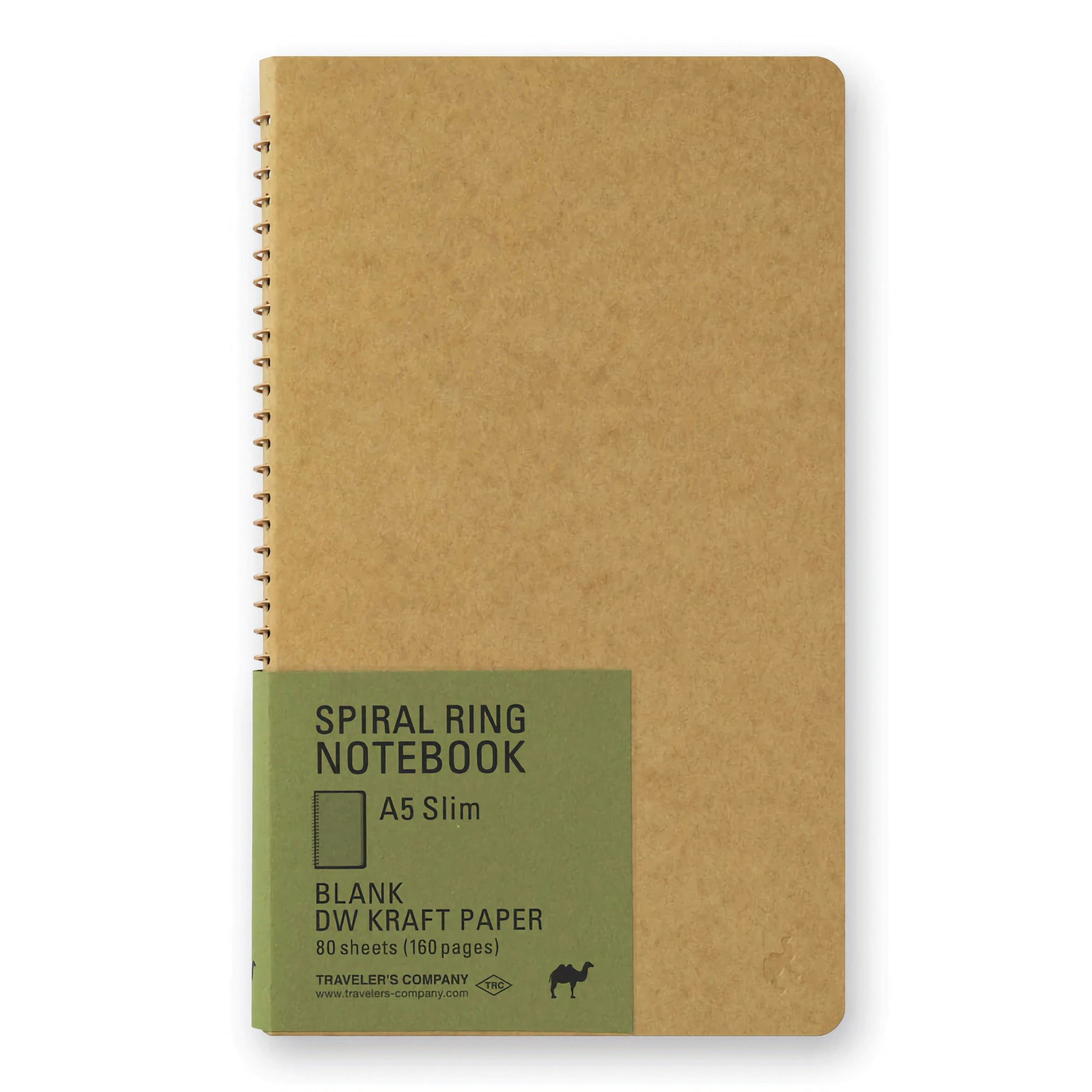 Traveler's Company Spiral Ring Notebook A5 Slim Kraft Paper