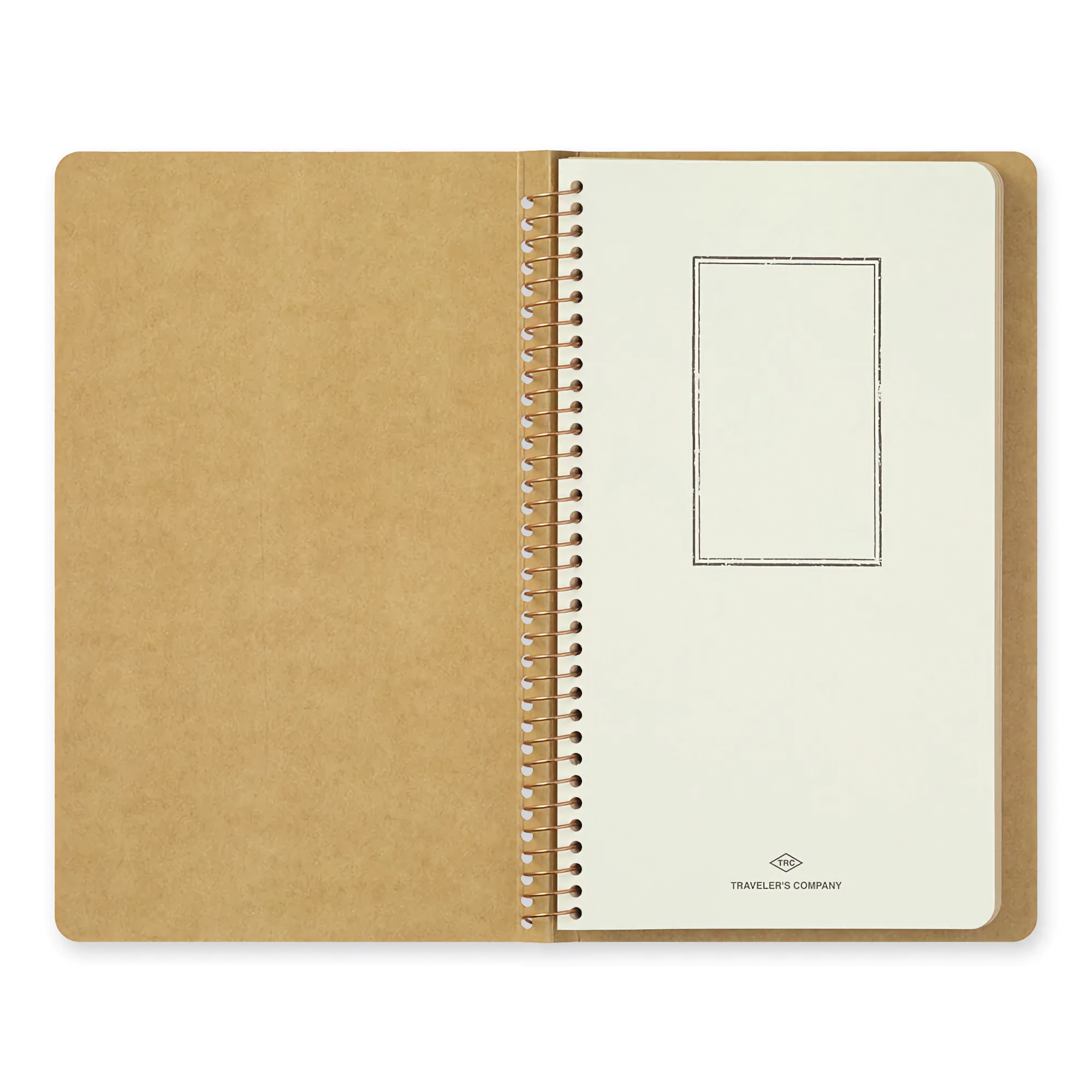 Traveler's Company Spiral Ring Notebook A5 Slim Kraft Paper