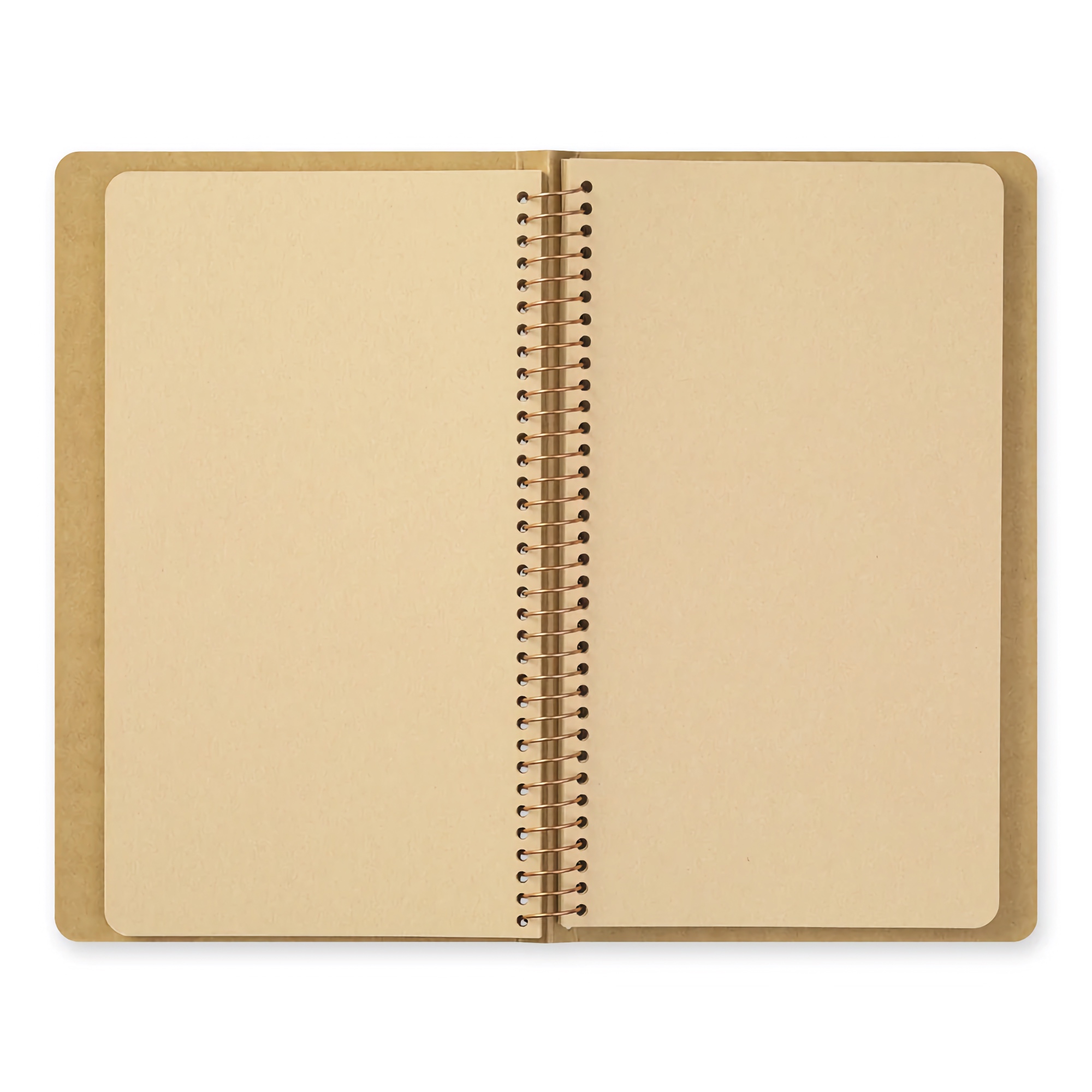 Traveler's Company Spiral Ring Notebook A5 Slim Kraft Paper
