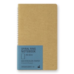 Traveler's Company Spiral Ring Notebook A5 Slim Watercolor Paper
