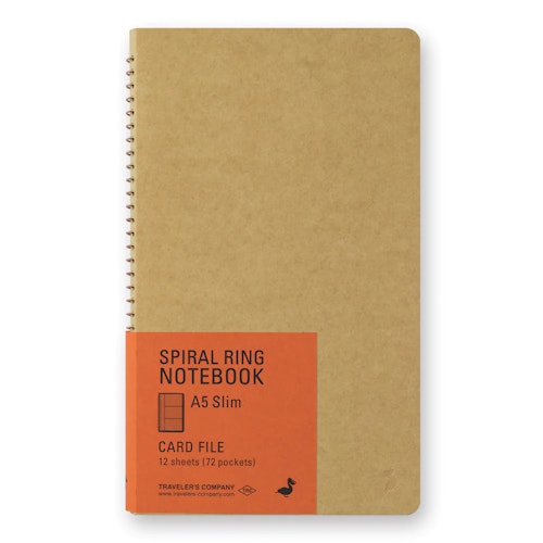 Traveler's Company Spiral Ring Notebook A5 Slim Card File