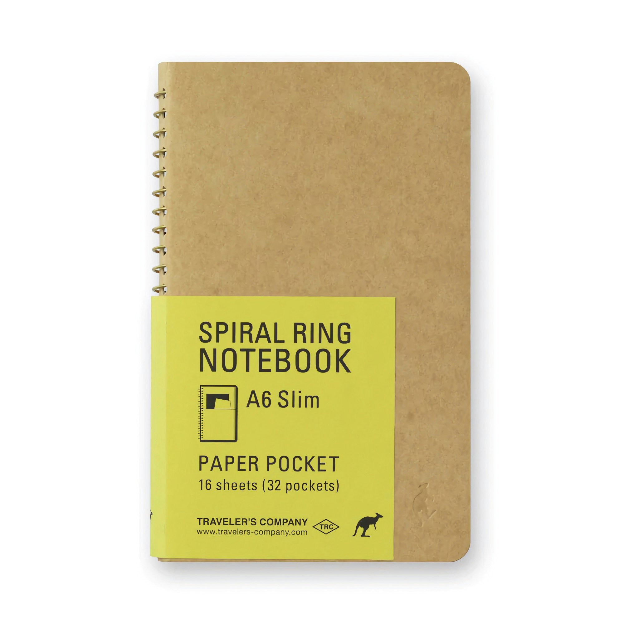 Traveler's Company Spiral Ring Notebook A6 Slim Paper Pocket