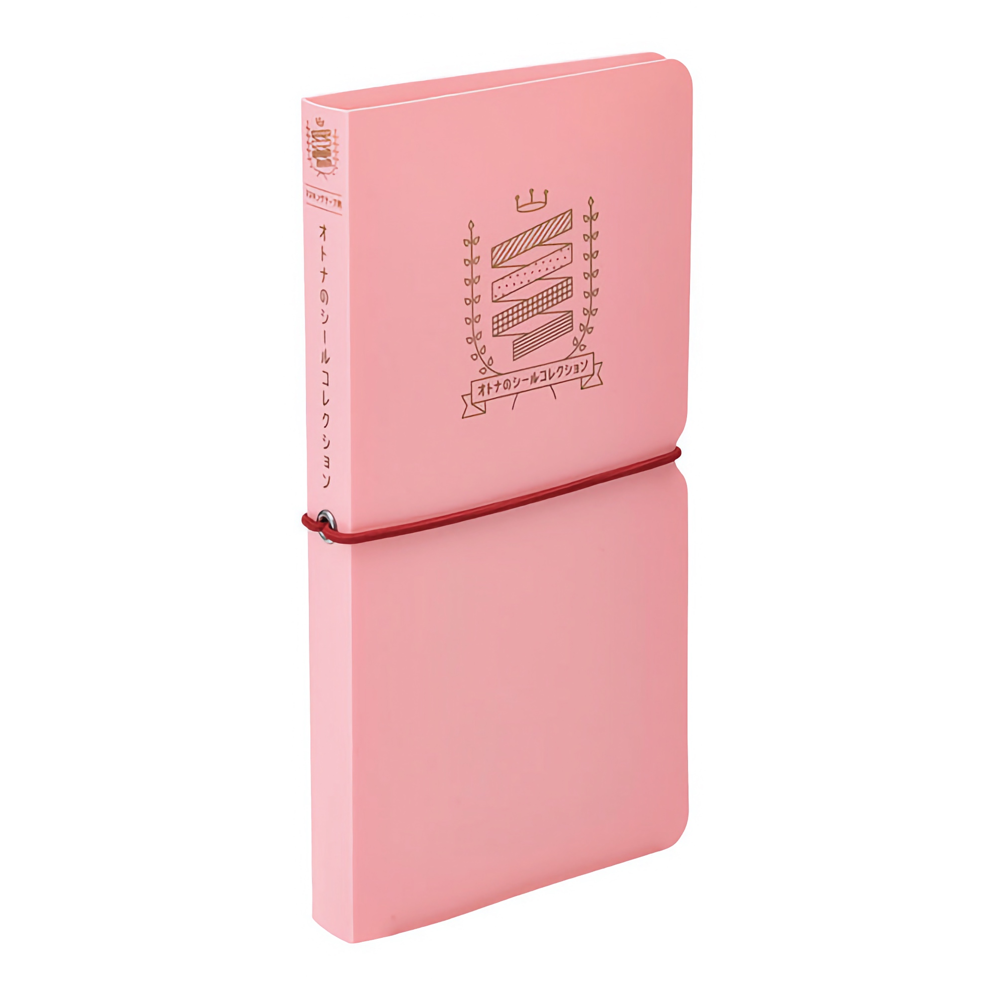 King Jim Seal Collection Book for Washi Tape Salmon Pink