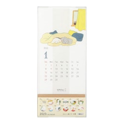 Midori Stand Calendar Dog 2023